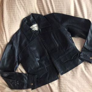 Black leather Jacket